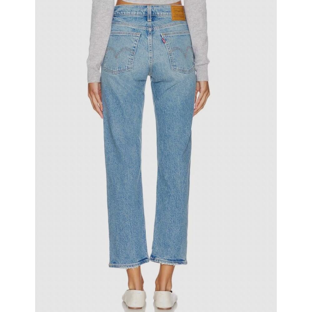 LEVI'S Womens Wedgie Straight Jeans 29x28 US 8 Calling All Blue 34964-0178 NWT - Picture 5 of 14